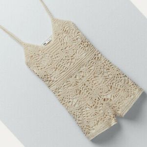 Zara crochet romper
